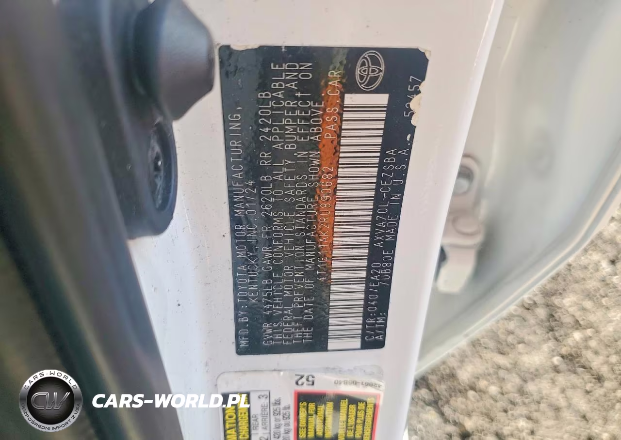 2024 Toyota Camry Se VIN:4T1G11AK2RU890682 - 12