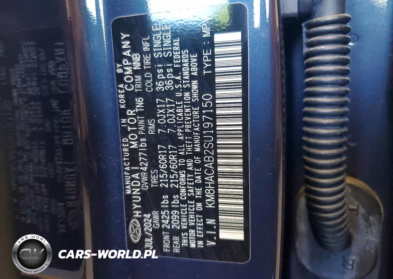 2025 Hyundai Kona Se VIN:KM8HACAB2SU197150 - 12