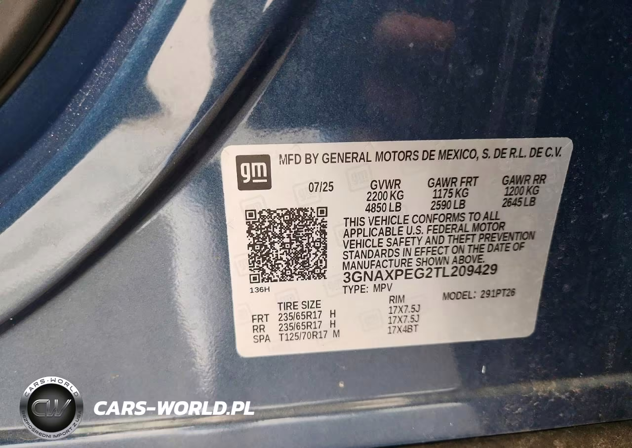 2026 Chevrolet Equinox Lt VIN:3GNAXPEG2TL209429 - 12