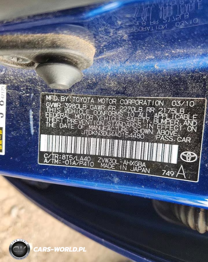 2010 Toyota Prius Iv VIN:JTDKN3DU4A0154480 - 13