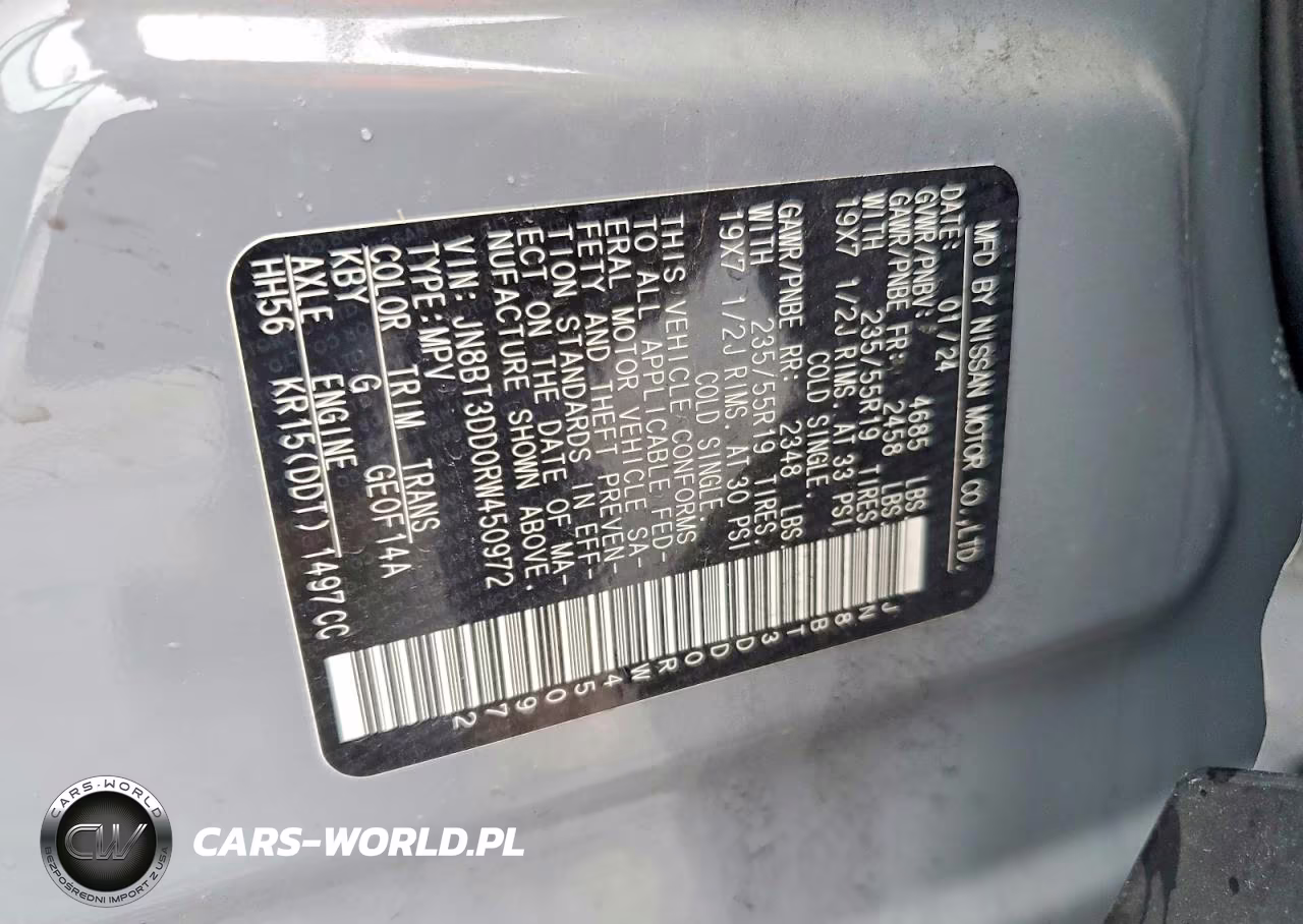 2024 Nissan Rogue Platinum VIN:JN8BT3DD0RW450972 - 14