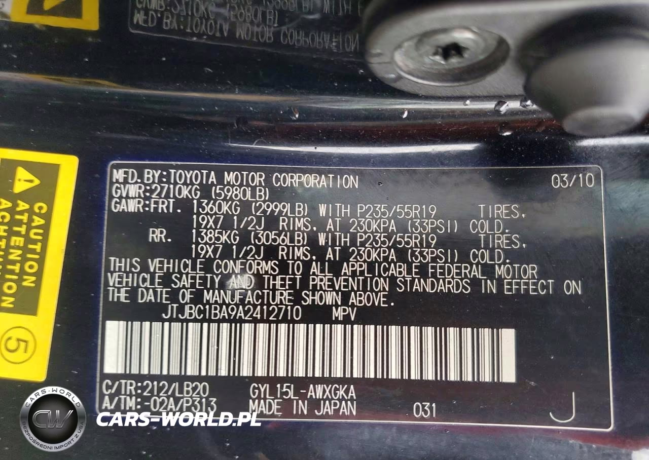 2010 Lexus Rx 450H VIN:JTJBC1BA9A2412710 - 13