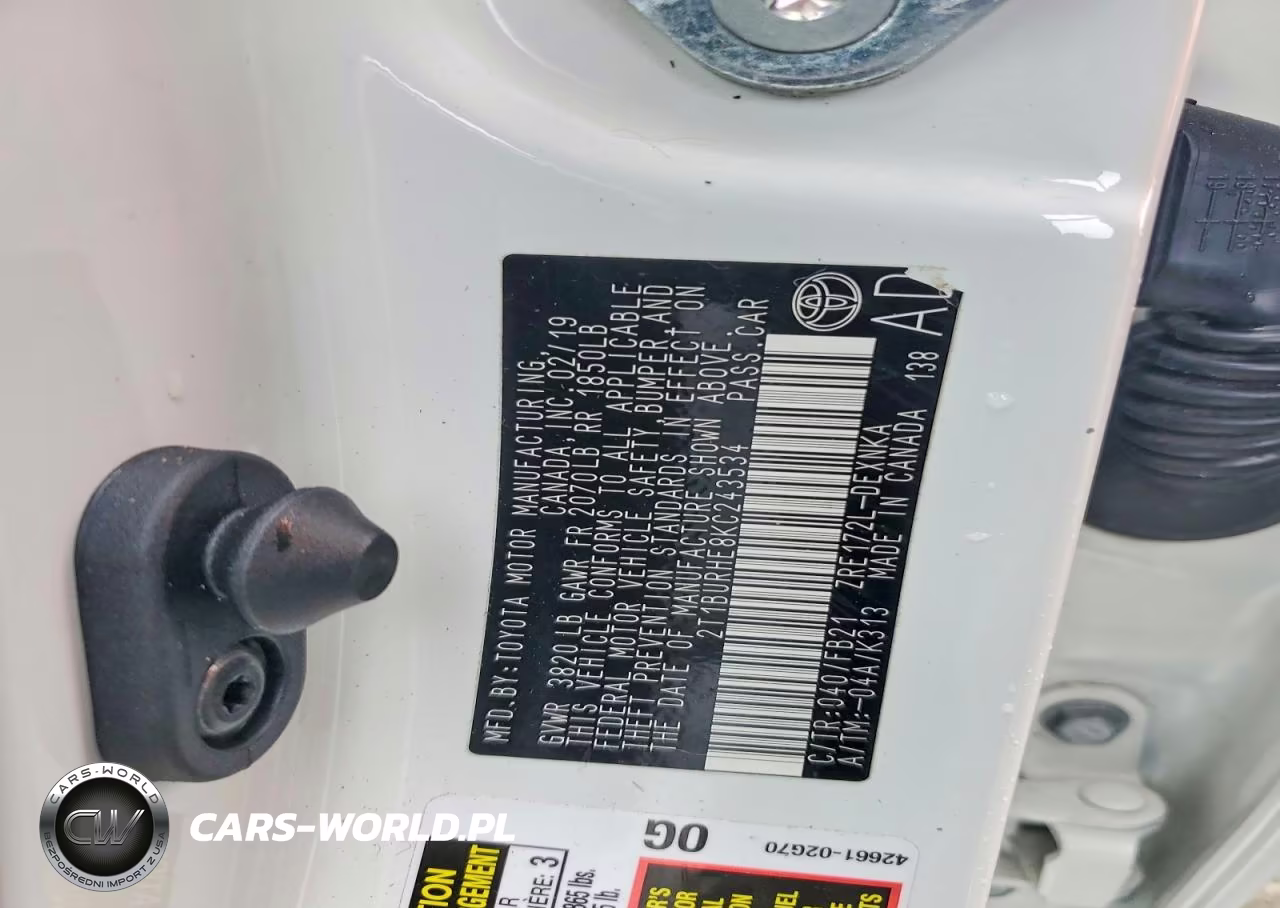 2019 Toyota Corolla Le VIN:2T1BURHE8KC243534 - 12