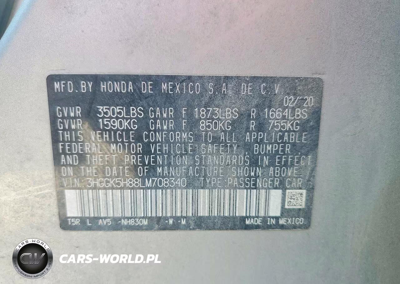 2020 Honda Fit Ex VIN:3HGGK5H88LM708340 - 13