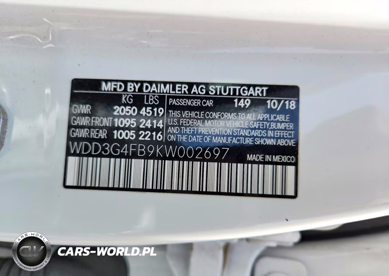 2019 Mercedes-Benz A 220 4Matic VIN:WDD3G4FB9KW002697 - 12