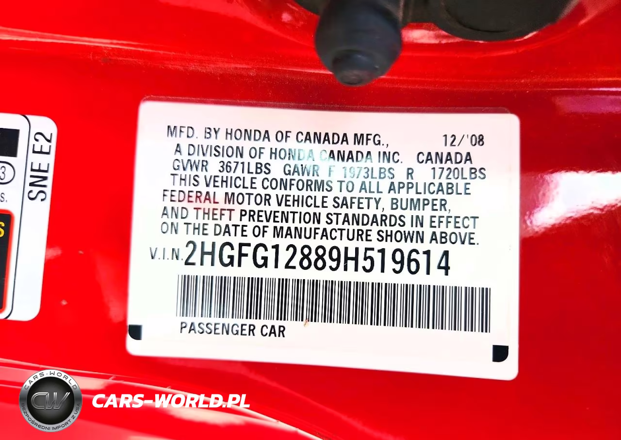 2009 Honda Civic Ex VIN:2HGFG12889H519614 - 12