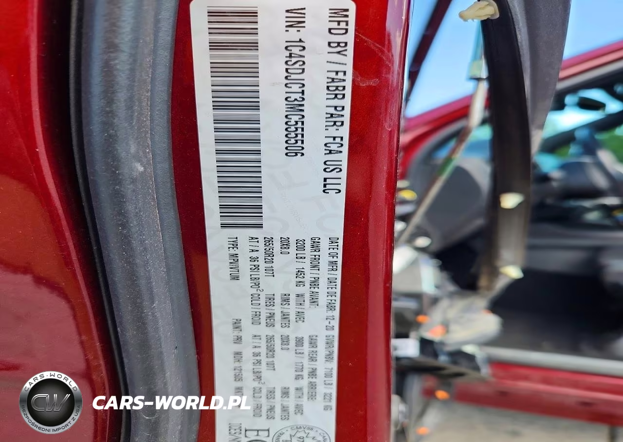 2021 Dodge Durango R VIN:1C4SDJCT3MC555506 - 14