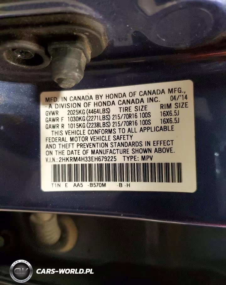 2014 Honda Cr-V Lx VIN:2HKRM4H33EH679225 - 13
