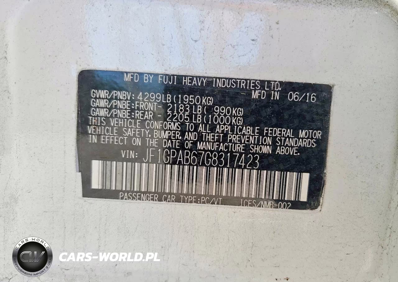 2016 Subaru Impreza Premium VIN:JF1GPAB67G8317423 - 12