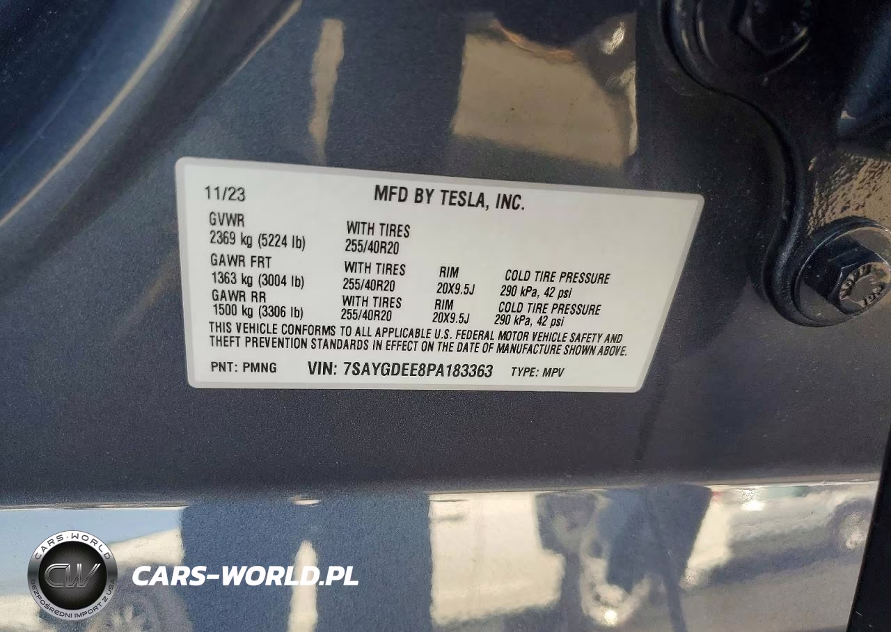 2023 Tesla Model Y VIN:7SAYGDEE8PA183363 - 13