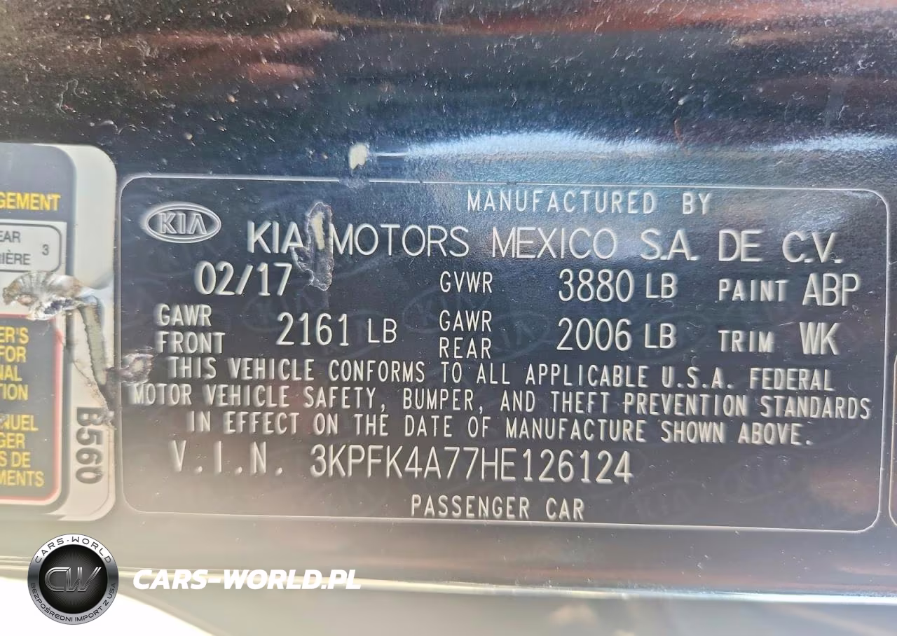 2017 Kia Forte Lx VIN:3KPFK4A77HE126124 - 13