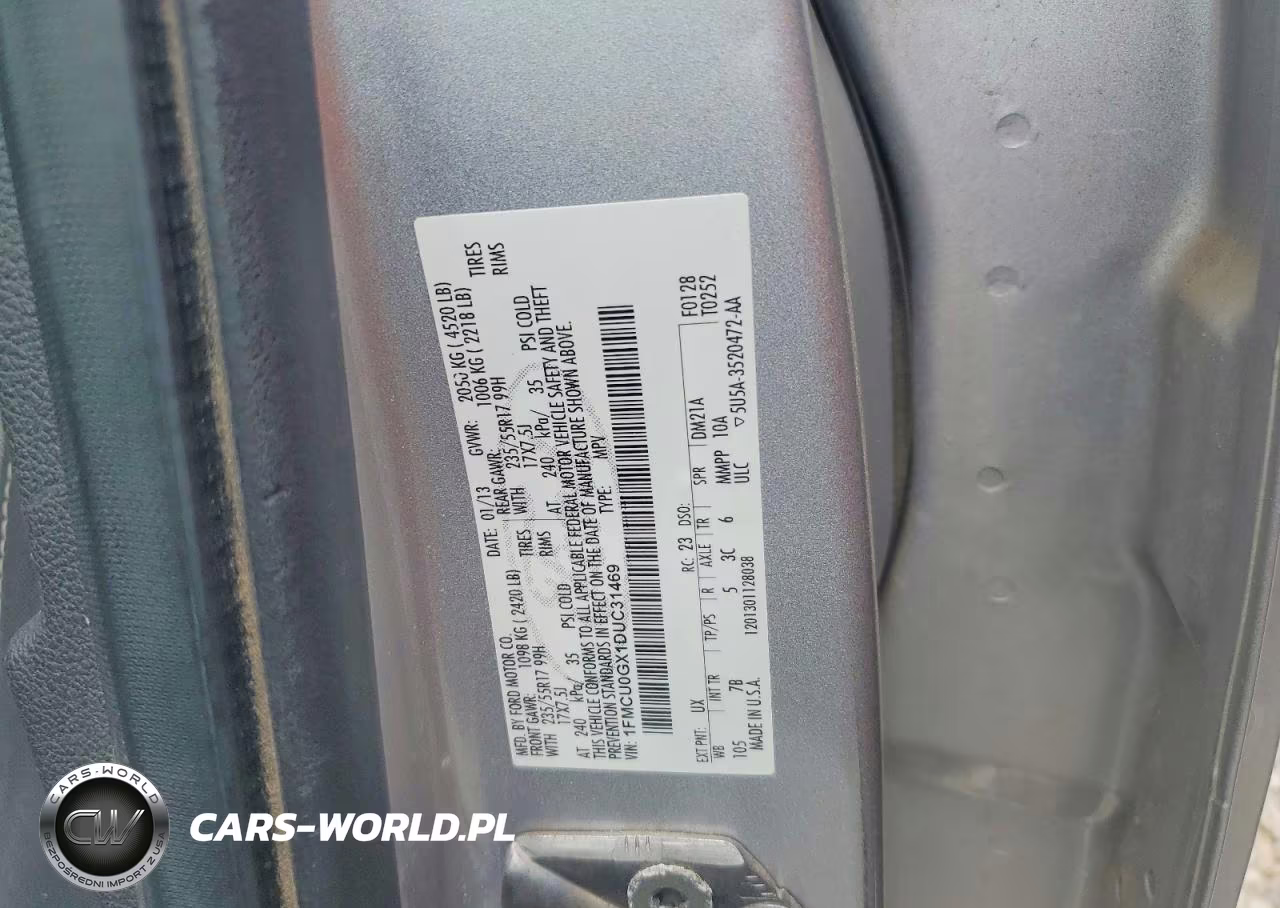 2013 Ford Escape Se VIN:1FMCU0GX1DUC31469 - 13