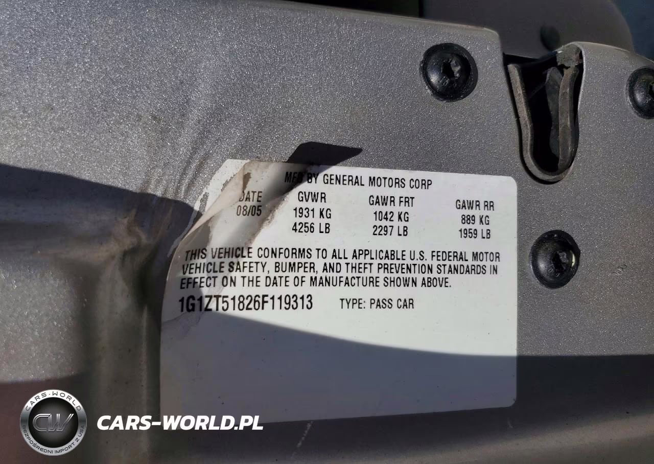 2006 Chev Malibu VIN:1G1ZT51826F119313 - 12
