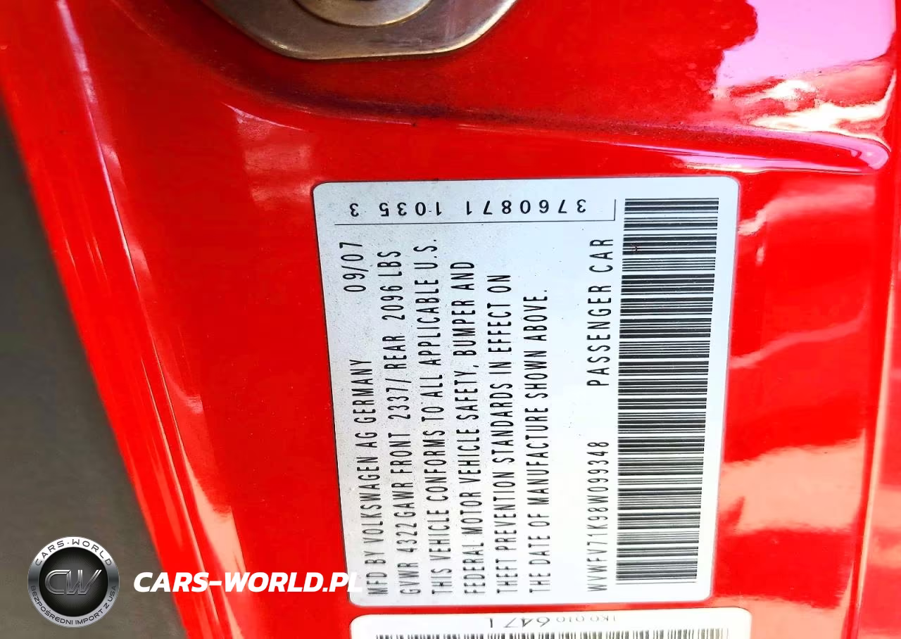 2008 Volkswagen Gti VIN:WVWFV71K98W099348 - 12