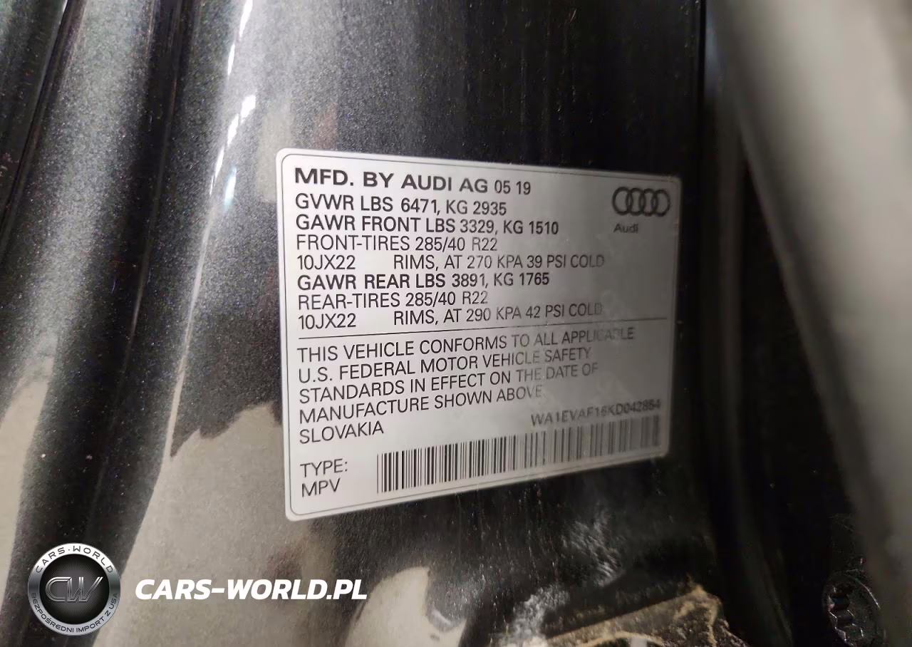 2019 Audi Q8 Premium Plus S-Line VIN:WA1EVAF16KD042854 - 13