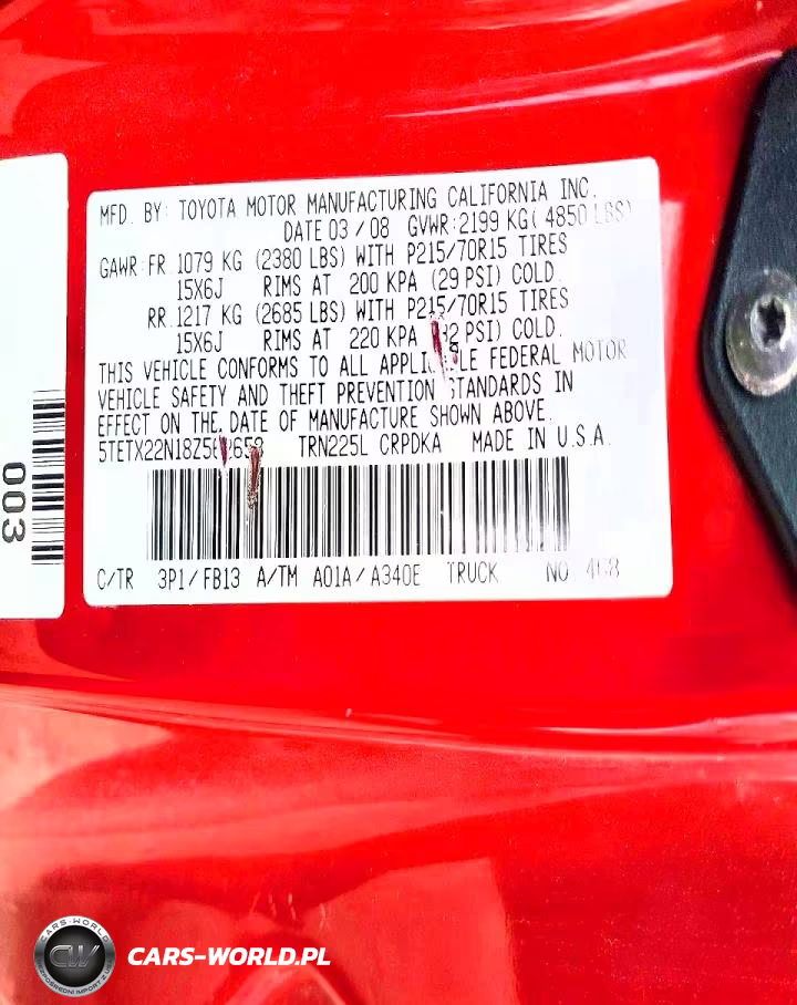 2008 Toyota Tacoma Access Cab VIN:5TETX22N18Z562658 - 12