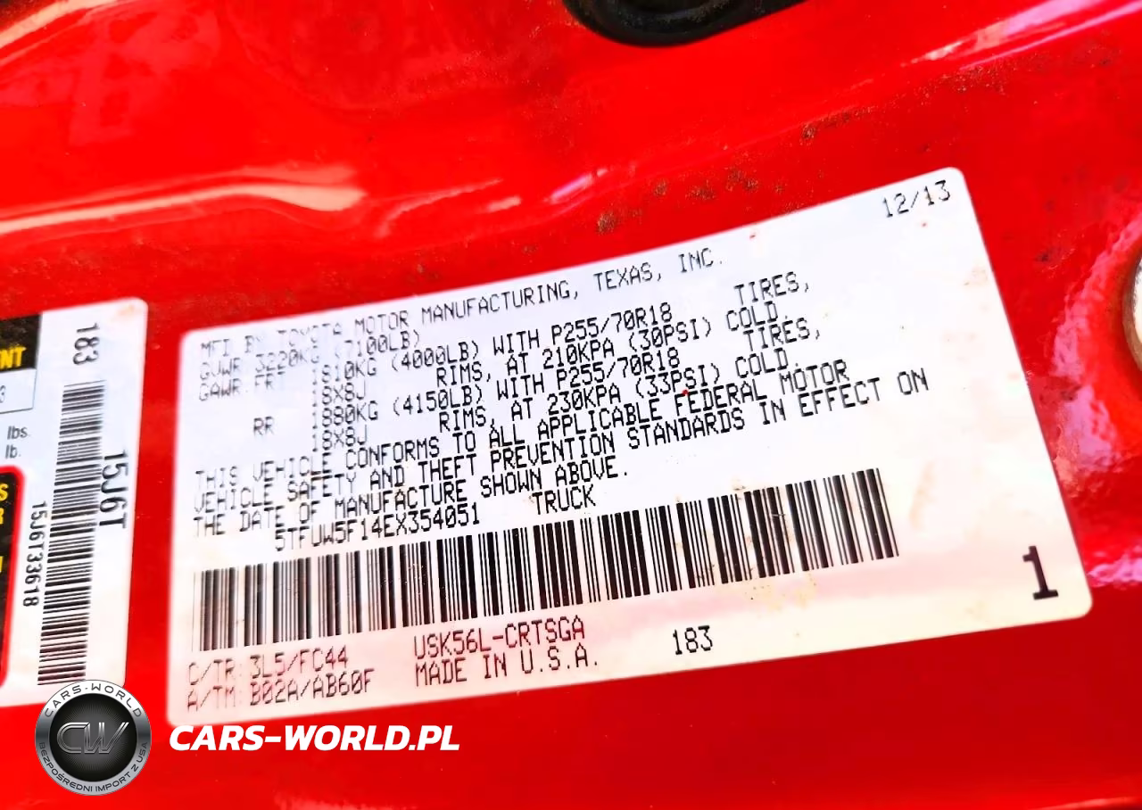2014 Toyota Tundra Sr5 VIN:5TFUW5F14EX354051 - 12
