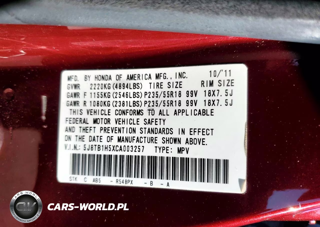 2012 Acura Rdx Technology VIN:5J8TB1H5XCA003257 - 14