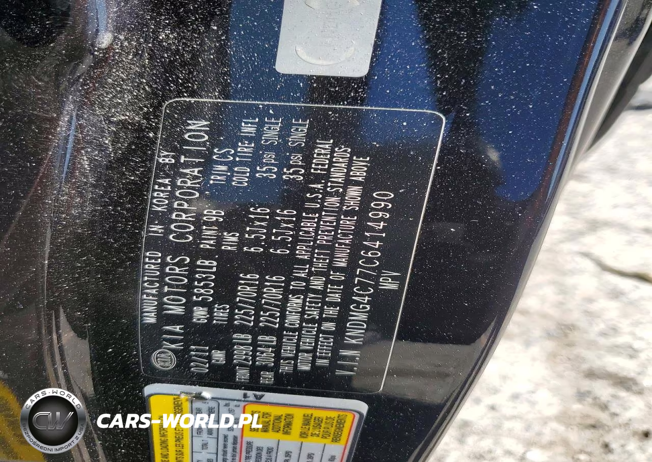 2012 Kia Sedona Lx VIN:KNDMG4C77C6414990 - 13