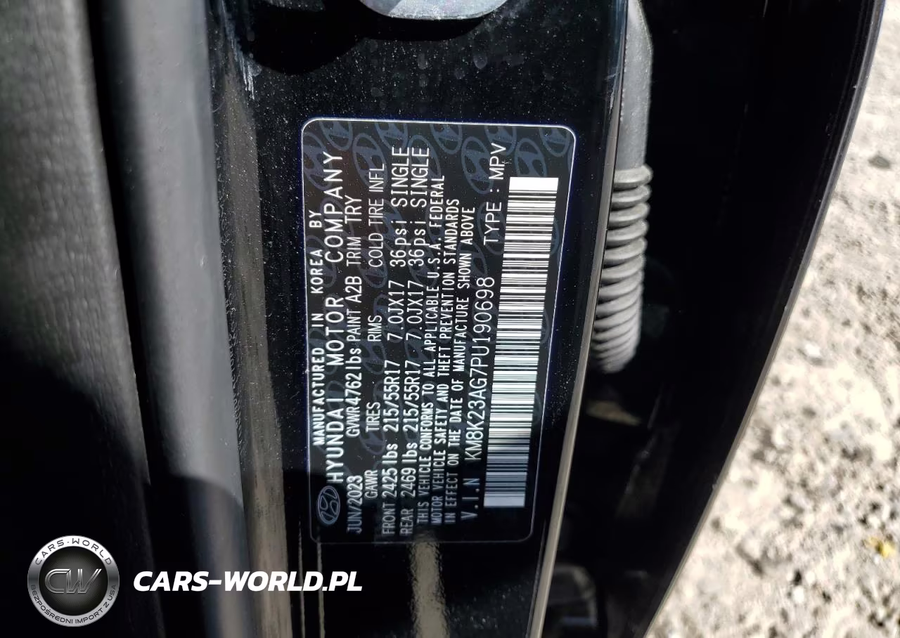 2023 Hyundai Kona Se VIN:KM8K23AG7PU190698 - 14