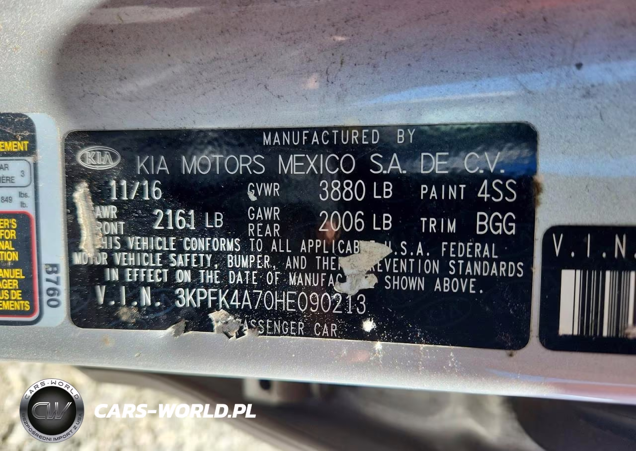 2017 Kia Forte Lx VIN:3KPFK4A70HE090213 - 12