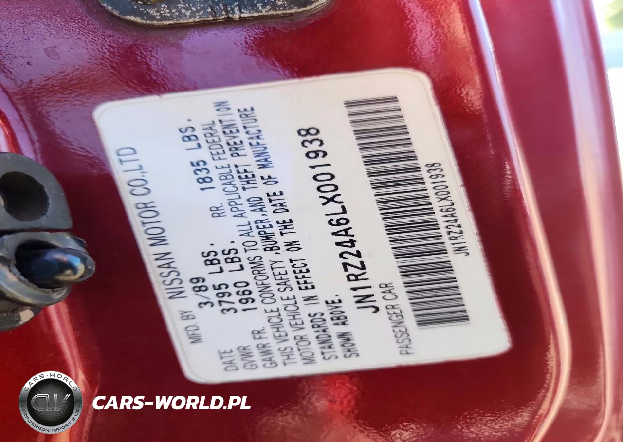 1990 Nissan 300Zx Gs VIN:JN1RZ24A6LX001938 - 12