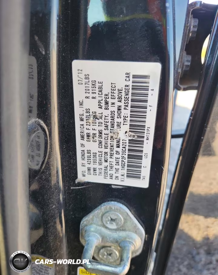 2012 Honda Accord Lx VIN:1HGCP2F35CA207408 - 12