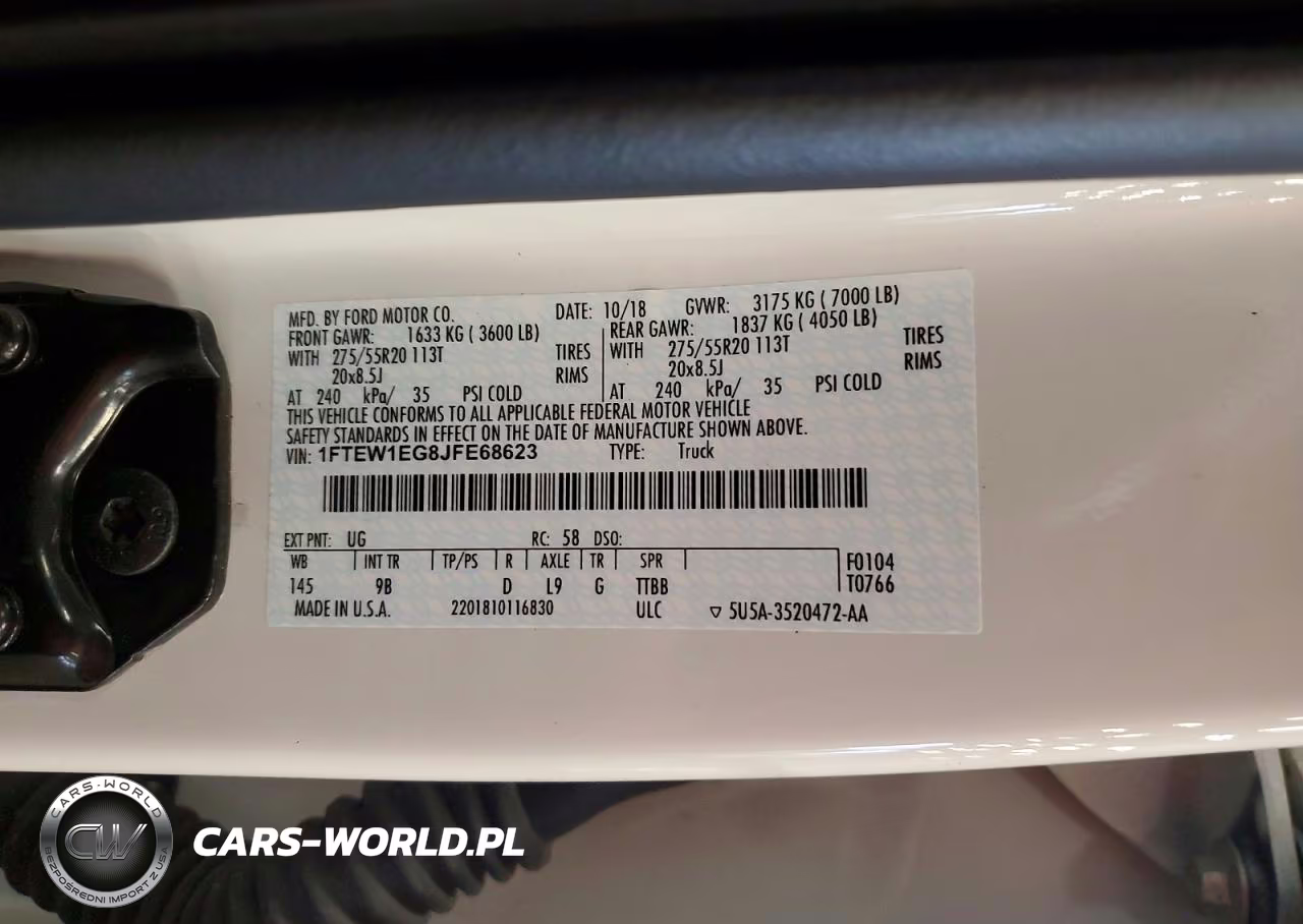 2018 Ford F150 Supercrew VIN:1FTEW1EG8JFE68623 - 12