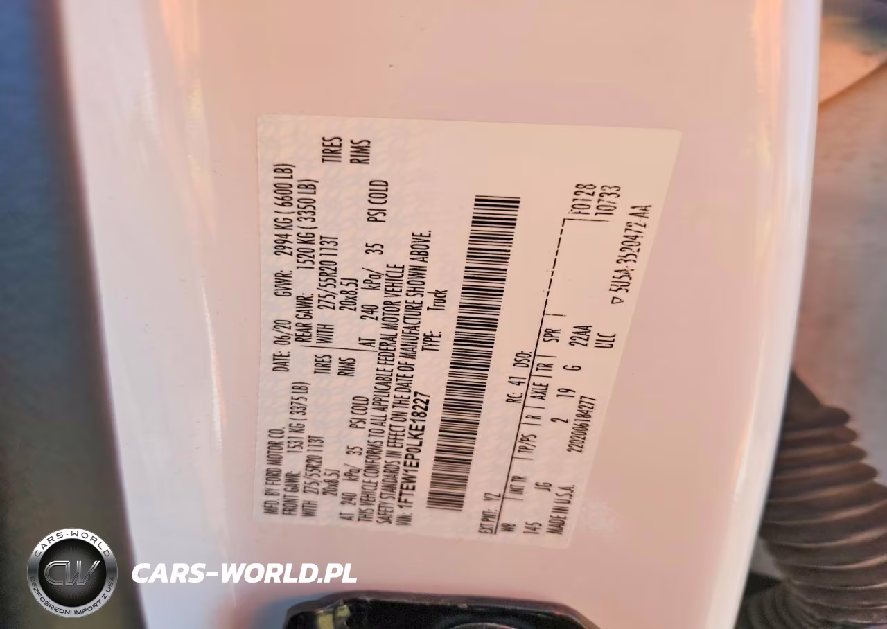 2020 Ford F150 Supercrew VIN:1FTEW1EP0LKE18227 - 12