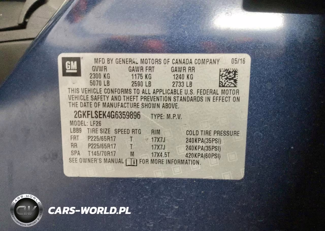 2016 GMC Terrain Sle VIN:2GKFLSEK4G6359896 - 13