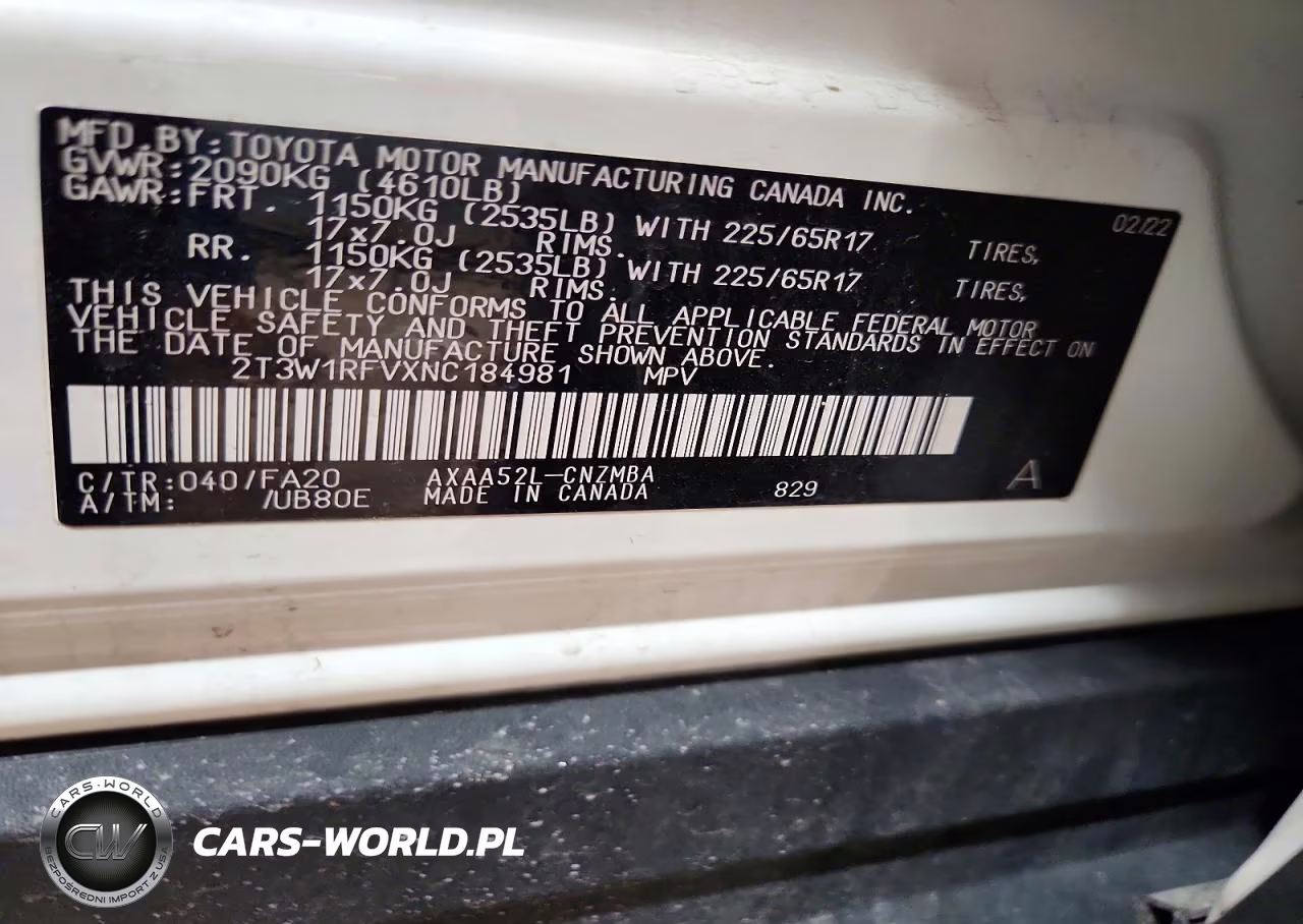 2022 Toyota Rav4 Xle VIN:2T3W1RFVXNC184981 - 13