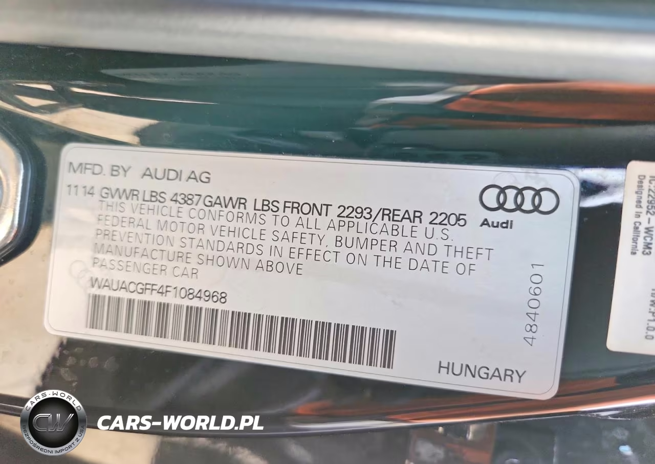 2015 Audi A3 Premium VIN:WAUACGFF4F1084968 - 12