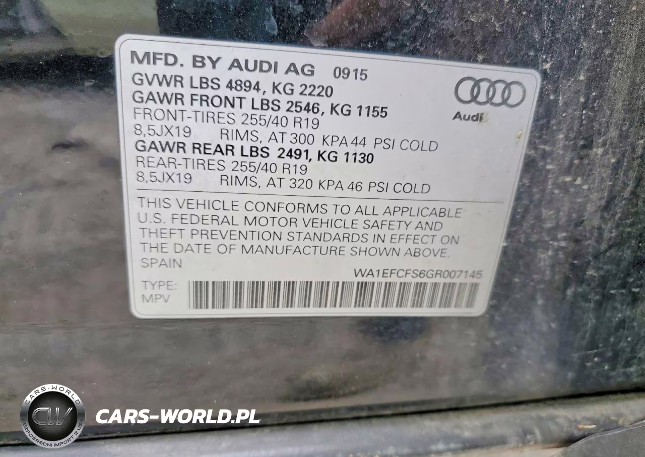 2016 Audi Q3 Premium Plus VIN:WA1EFCFS6GR007145 - 13
