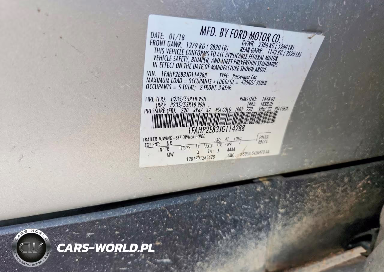 2018 Ford Taurus Sel VIN:1FAHP2E83JG114288 - 12