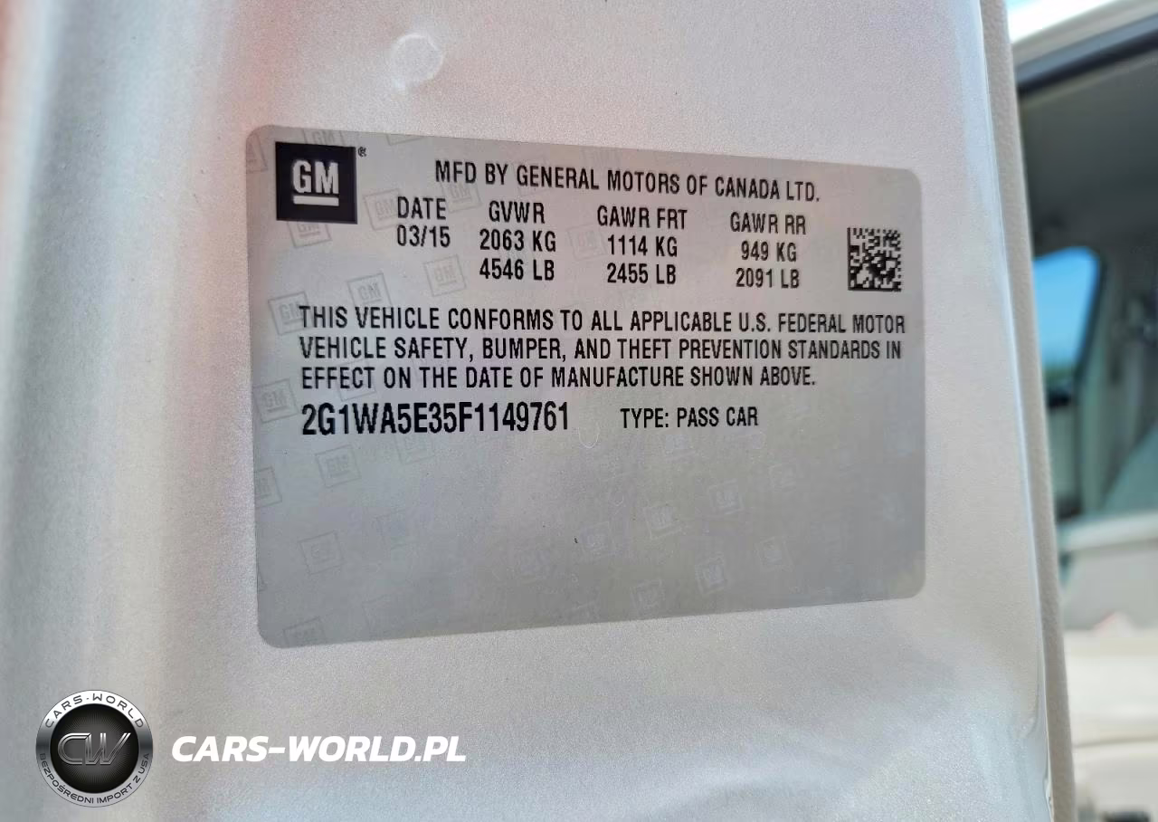 2015 Chevrolet Impala Limited Ls VIN:2G1WA5E35F1149761 - 12