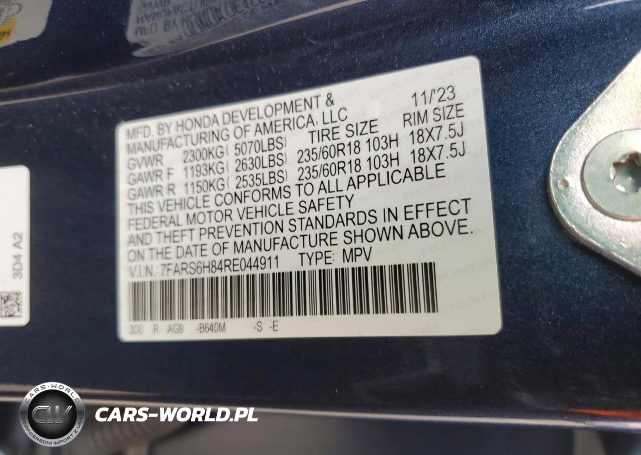 2024 Honda Cr-V Hybrid Sport-L VIN:7FARS6H84RE044911 - 13