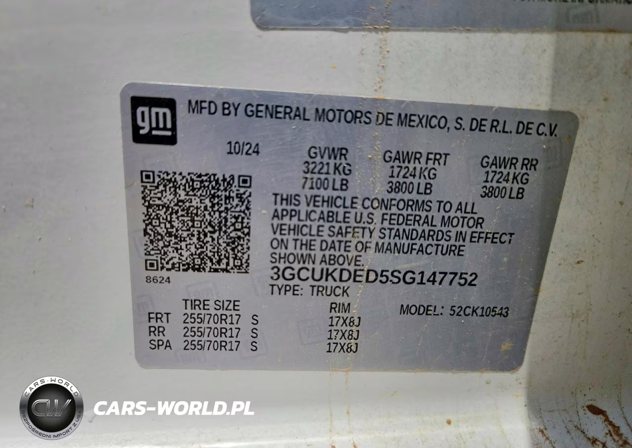 2025 Chevrolet Silverado K1500 Lt VIN:3GCUKDED5SG147752 - 12