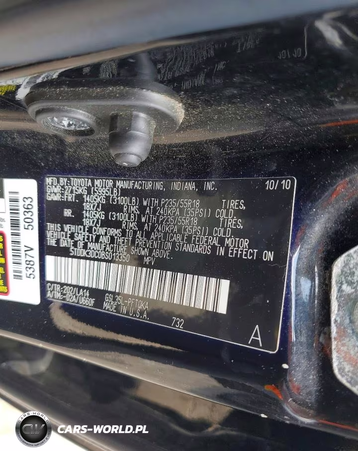 2011 Toyota Sienna Limited 7-Passenger VIN:5TDDK3DC0BS013350 - 13