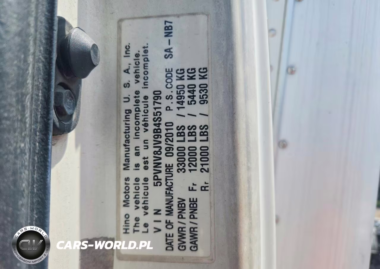 2011 Hino 338 Box Truck VIN:5PVNV8JV9B4S51790 - 14