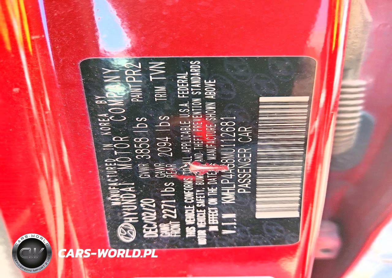 2021 Hyundai Elantra Limited VIN:KMHLP4AG8MU112681 - 12