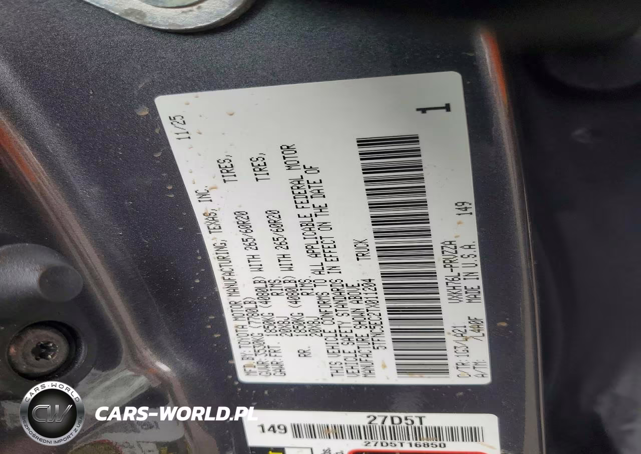 2026 Toyota Tundra Platinum Hv VIN:5TFNC5EC2TX011204 - 13
