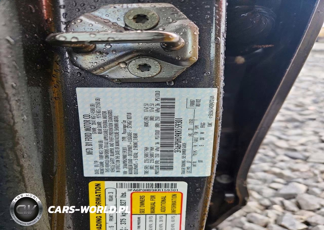 2019 Ford Fusion Se VIN:3FA6P0HD9KR159301 - 12