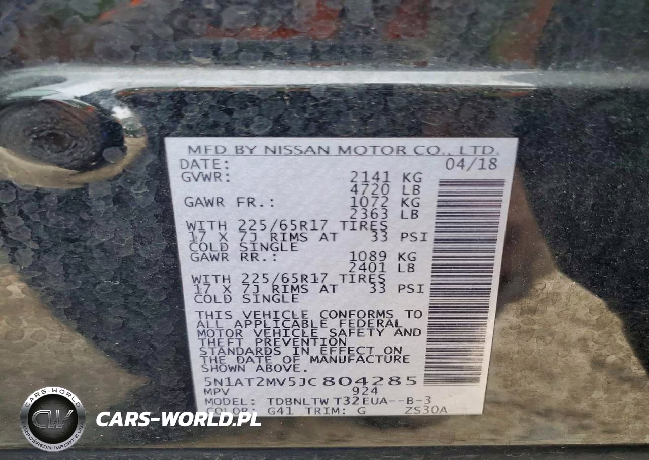 2018 Nissan Rogue Sv VIN:5N1AT2MV5JC804285 - 13