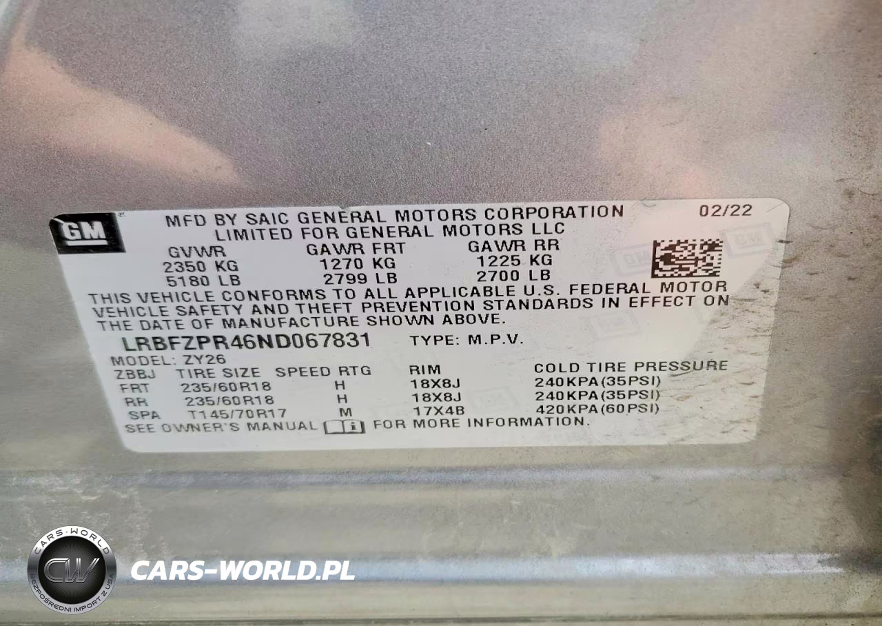 2022 Buick Envision Essence VIN:LRBFZPR46ND067831 - 13
