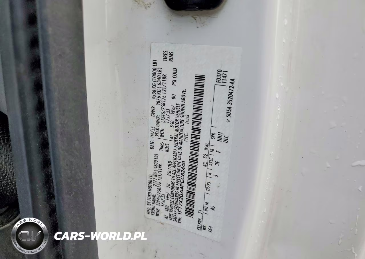 2023 Ford F250 Super Duty VIN:1FT7X2BA4PEC62449 - 12