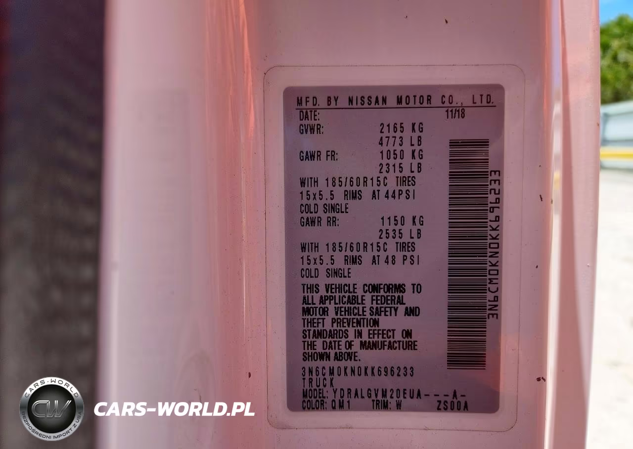 2019 Nissan Nv200 Sv VIN:3N6CM0KN0KK696233 - 12