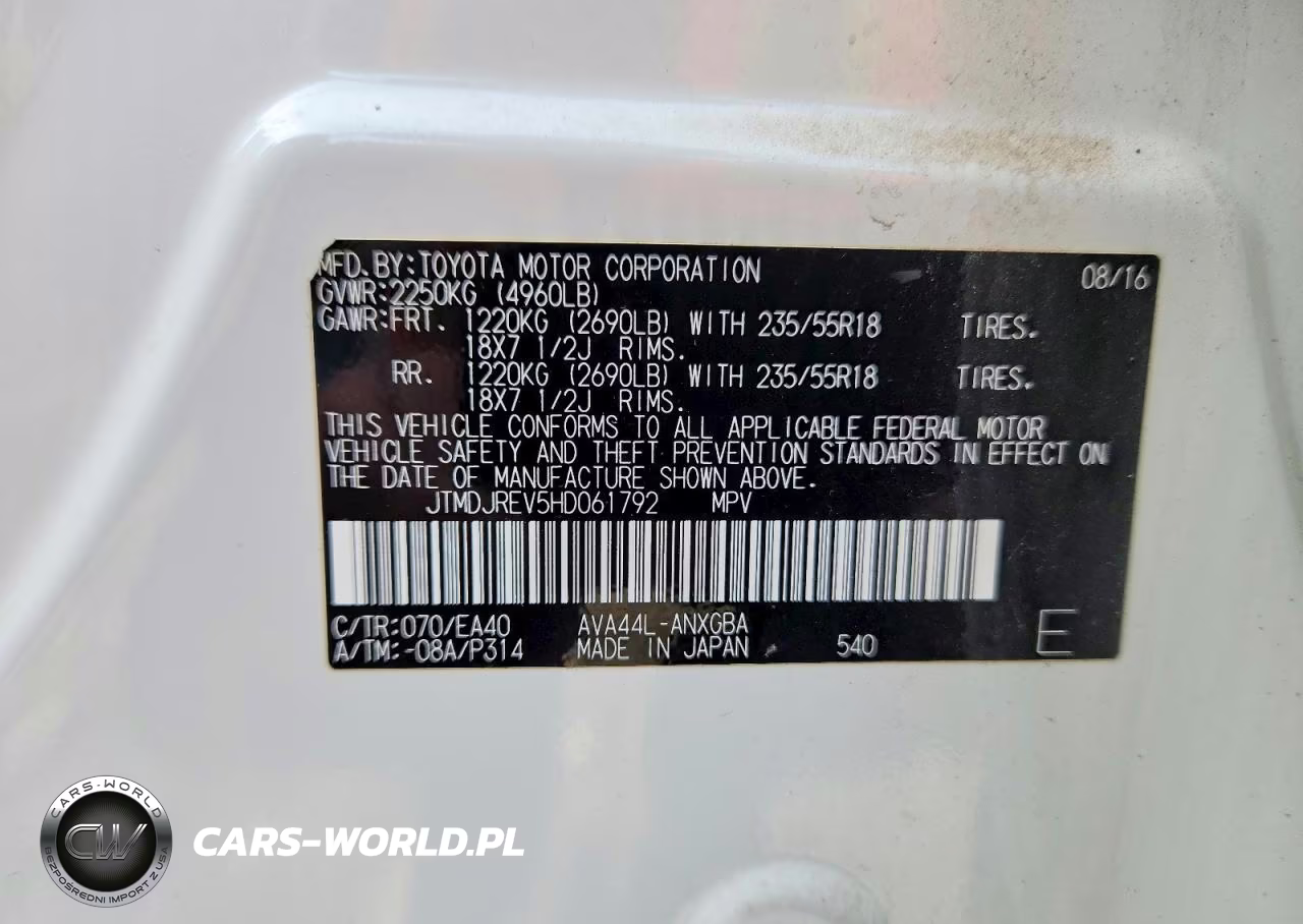 2017 Toyota Rav4 Hv Limited VIN:JTMDJREV5HD061792 - 13