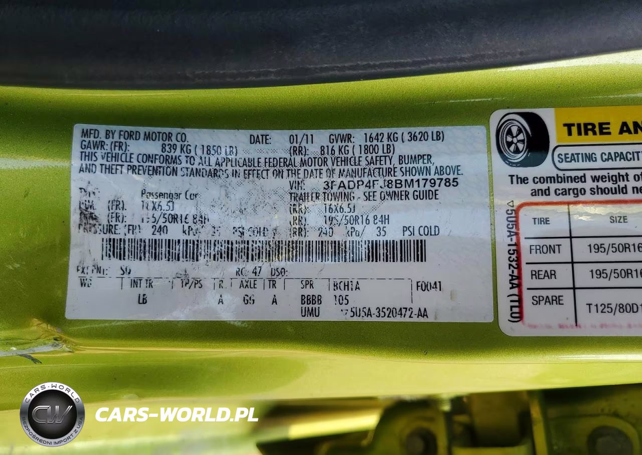 2011 Ford Fiesta Ses VIN:3FADP4FJ8BM179785 - 12