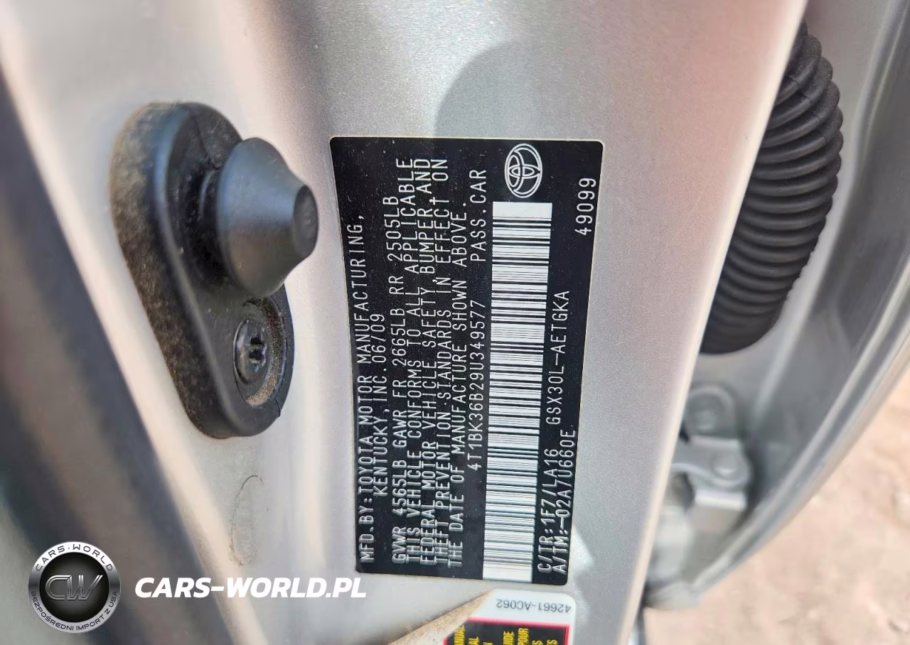 2009 Toyota Avalon Xls VIN:4T1BK36B29U349577 - 13