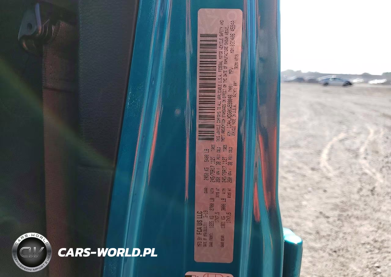 2019 Jeep Wrangler Unlimited Sport VIN:1C4HJXDG0KW598848 - 13